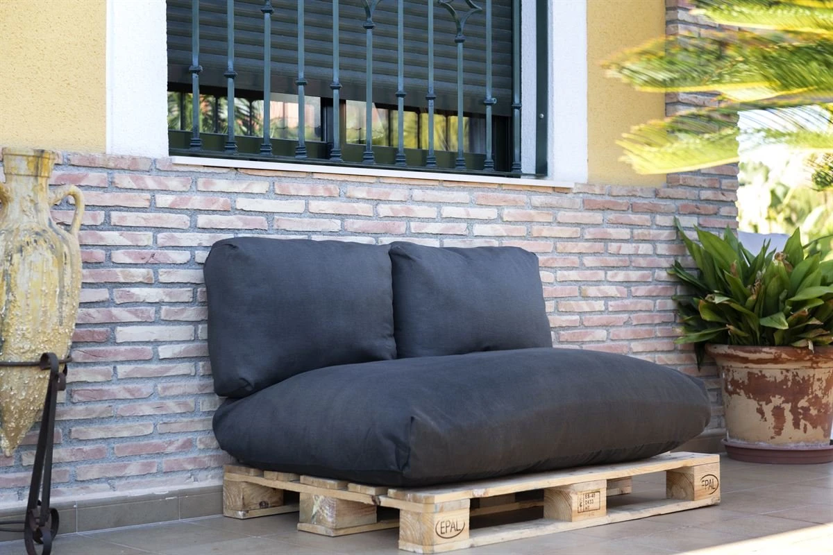 Set 3 Cojines COZY Color Antracita 3 Set 3 Cojines COZY Color Antracita