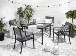 Mesa De Jardín Gris 95x95 Cm PRATO -Jardín Muebles Ventas 025d8bb7a480e3e84e8eb0d9984759a4a137c43f 876a1bf1573844e186af6bc7f96d9273