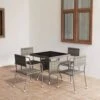 Juego De Comedor Para Jardín 5 Piezas Ratán Sintético Gris VidaXL -Jardín Muebles Ventas 02905fb627c86ad42997b44b77501c5500714880 f8eeb39aae5c41cb80010aa4b9d87176