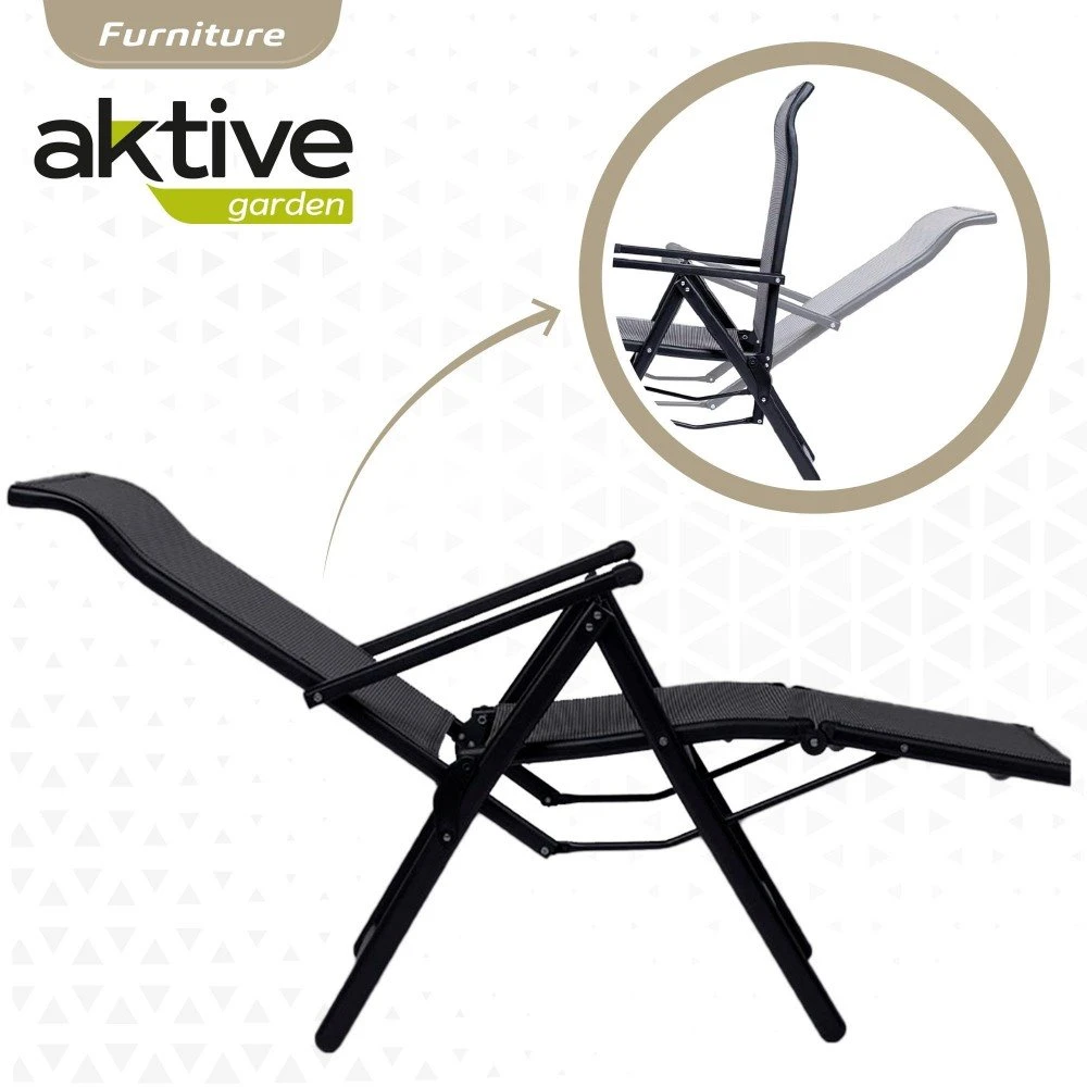 Tumbona Plegable Aluminio De Jardín Aktive 6 Tumbona Plegable Aluminio De Jardín Aktive - Imagen 4