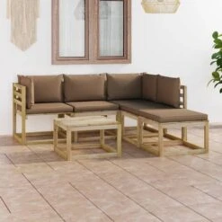 Juego De Muebles Jardín De 6 Piezas Con Cojines Gris Taupe VidaXL 10 Juego De Muebles Jardín De 6 Piezas Con Cojines Gris Taupe VidaXL -Jardín Muebles Ventas 0519b396359c7754cb2e8887a914f667330e9326 44b8575629394c5ebe662d8b38e797bf