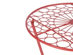Mesa De Balcón De Metal Rojo ø 70 Cm SCARIO -Jardín Muebles Ventas 0520f28c7fd437030435e031fe09990510ce4a3d 7b82362a604e47279a5d4fdfa1dc30cc