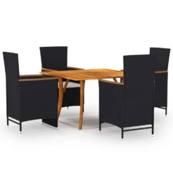 Juego De Comedor Para Jardín 5 Piezas Negro VidaXL -Jardín Muebles Ventas 05fb0e8592df1511bad096d2e4ee6f9b251f7556 2e2e922e39cf4e48821fc0b7934e12a6