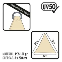 Toldo Triangular Sombreo Aktive Garden Color Crema -Jardín Muebles Ventas 0679d215d8ebf4c92ac13b4f5a44d5fac249b949 48894f59c1c949a7b099b7344edfb355