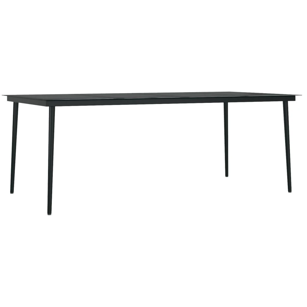 Juego De Comedor De Jardín 9 Piezas Negro VidaXL 7 Juego De Comedor De Jardín 9 Piezas Negro VidaXL - Imagen 5