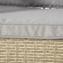 Outsunny Conjunto De Muebles De Comedor Para Jardín 7 Piezas 1 Mesa De Vidrio Y 6 Sillas De Ratán Con Respaldo Transpirable Y Cojines Acolchados Para Terraza Exterior Gris Y Natural -Jardín Muebles Ventas 088ee50691da270ecd08946c69d883cae15b9b36 967fcc606a044579a9e2e54798148ba0