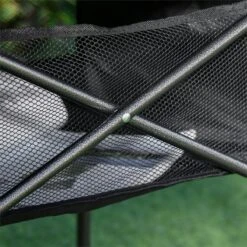 Outsunny Mesa De Camping Plegable Mesa De Picnic Con Espacio Almacenaje De Malla Y Bolsa De Transporte Para Jardín Patio Exterior 70x70x69 Cm Negro -Jardín Muebles Ventas 0952d579cf30c4c6bf12afa2a53a0d5f164b51c9 a1334c718a224a0180b539620d744645