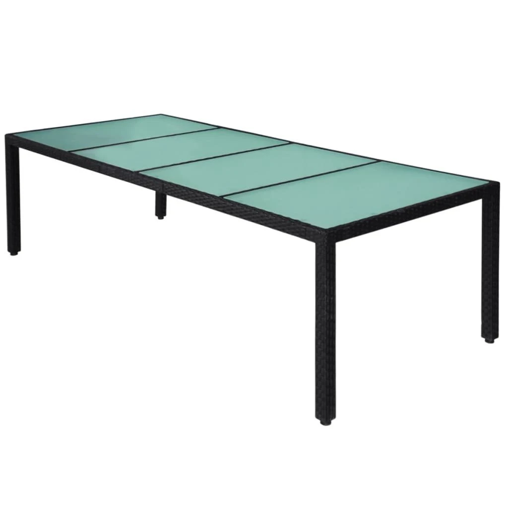 Set Comedor De Jardín 11 Piezas Y Cojines Ratán Sintético Negro VidaXL 7 Set Comedor De Jardín 11 Piezas Y Cojines Ratán Sintético Negro VidaXL - Imagen 5