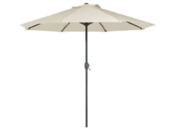 Sombrilla LED De Poliéster Beige Claro 266 Cm RAPALLO -Jardín Muebles Ventas 0b53cb8d09236d35184cf0720347cd42aa899ab8 09c68bf7ebbd4555bcd66b2f0936d401