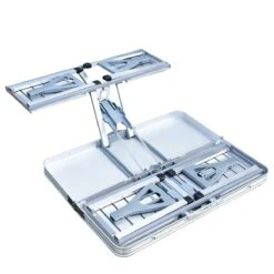 Outsunny Mesa Maleta De Camping Plegable Portátil Con 4 Asientos Y Agujero Para Sombrilla Estructura De Aluminio Para Playa Picnic 136x85,5x66 Cm Plata -Jardín Muebles Ventas 0c12083a09a46965430030fc4769075ea32349b2 19508033de754f129bb978e3f5ecc8fe