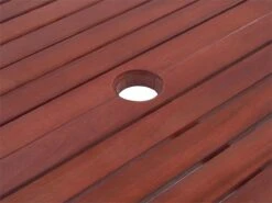 Mesa De Jardín De Madera De Acacia Oscura/rojo Oscuro 160/220 X 90 Cm TOSCANA -Jardín Muebles Ventas 0d5219c2a43f0d433a527fd8f539f194b5874596 1611cb79fdf34007b42fa97143baac06