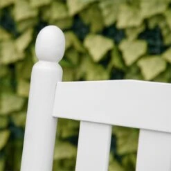 Outsunny Banco Mecedora De Jardín De 2 Plazas Banco Balancín De Madera Con Reposabrazos Y Respaldo De Listones Para Terraza Exterior Carga 250 Kg 125x68,5x102 Cm Blanco -Jardín Muebles Ventas 10649f3d46a68918399d967d0ecfdabdacee32f9 a4bc57bed45b44558df5e2df2b39b5ca