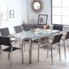 Conjunto De Jardín Mesa En Vidrio 180 Cm Con 6 Sillas Negras GROSSETO -Jardín Muebles Ventas 13e265001be6c90d6aac8e703f1354fb7f9a2f78 8464a60f44f342d19f0974ad74107051