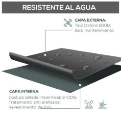 Outsunny Funda Protectora Para Muebles De Jardín En Forma De L Cubierta Para Sofás Exterior Con Hebillas De Tracción Tela Oxford 600D Impermeable 260x192x82 Cm Negro 12 Outsunny Funda Protectora Para Muebles De Jardín En Forma De L Cubierta Para Sofás Exterior Con Hebillas De Tracción Tela Oxford 600D Impermeable 260x192x82 Cm Negro -Jardín Muebles Ventas 15756cade59c60608c8eddecf662028976e69647 e429ec8a6025494c87aed57ed775f6cf