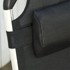 Outsunny Tumbona Plegable Reclinable De Aluminio Con Reposacabezas Extraíble Y Respaldo Transpirable Ajustable En 4 Posiciones Para Jardín Terraza Camping Exterior 170x60x76 Cm Negro -Jardín Muebles Ventas 161a055a42c5ecad47e2204dabcc382f67b10725 2ac0dc335f8b408ab3b8b3b4a58444a8