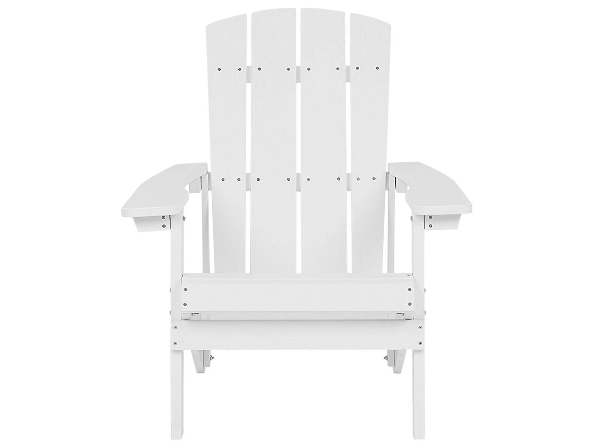 Silla De Jardín Blanca Con Reposapiés ADIRONDACK 7 Silla De Jardín Blanca Con Reposapiés ADIRONDACK - Imagen 5