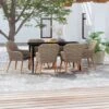 Juego De Comedor Para Jardín 7 Piezas Con Cojines Marrón VidaXL -Jardín Muebles Ventas 1968288dc2909db2661ada79caab18cf8e5189d0 c5a15b8145eb4405894fdb8f78d776a0
