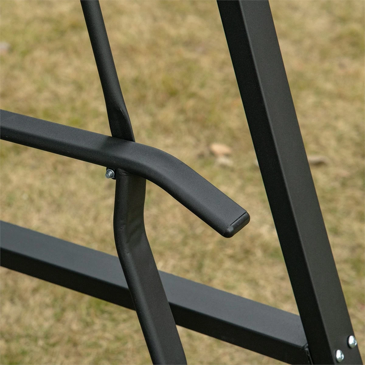 Outsunny Columpio Balancín De Jardín De 2 Plazas Con Techo Ajustable Respaldo Transpirable Y Marco De Acero Para Balcón Terraza Exterior Carga Máx. 220 Kg 150x110x170 Cm Gris 9 Outsunny Columpio Balancín De Jardín De 2 Plazas Con Techo Ajustable Respaldo Transpirable Y Marco De Acero Para Balcón Terraza Exterior Carga Máx. 220 Kg 150x110x170 Cm Gris - Imagen 7