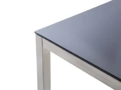 Mesa De Comedor De Metal/vidrio Templado Negro/plateado 180 X 90 Cm GROSSETO -Jardín Muebles Ventas 1cbf71632fe65a084bfea8158bff4fd9416de315 d6ececf8649443af8446df03473d3fd3