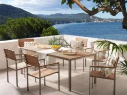 Conjunto De Jardín En Madera/acero Para 6 Personas VIAREGGIO