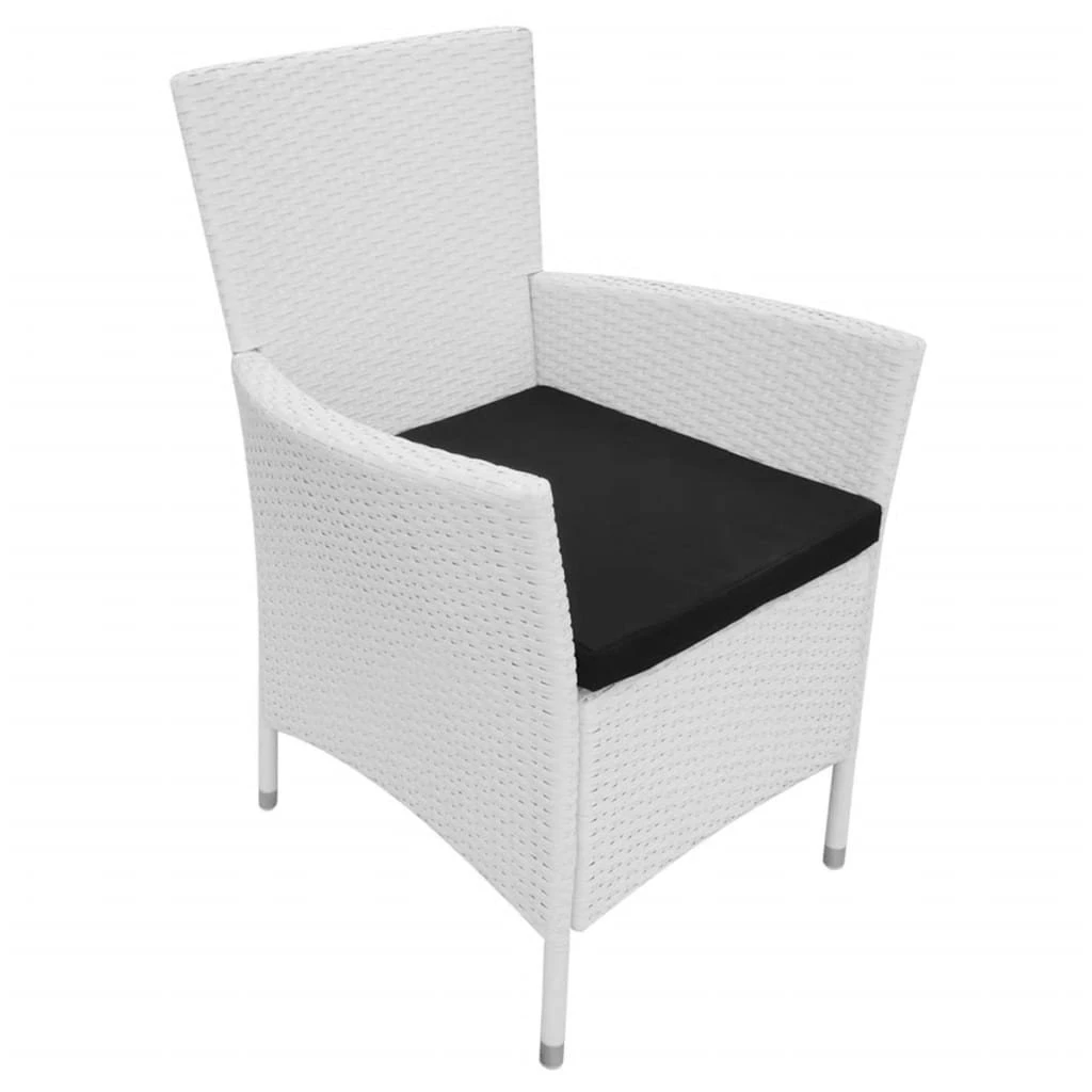 Set De Comedor De Jardín 5 Piezas Ratán Sintético Blanco Crema VidaXL 8 Set De Comedor De Jardín 5 Piezas Ratán Sintético Blanco Crema VidaXL - Imagen 6