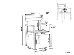 Conjunto De 4 Sillas De Madera De Acacia Clara FORNELLI 15 Conjunto De 4 Sillas De Madera De Acacia Clara FORNELLI -Jardín Muebles Ventas 1f6f74b78a6f9dd739c6349f795f4fcc87e886ab ba6f5c8ebf4642d2b0433d04a60225f4