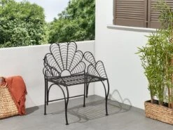 Silla De Jardín De Metal Negro LIGURIA -Jardín Muebles Ventas 2256e5b7c27c91f698c47612139547ee96532e6e d1498f43a16746d684dc2ab35fca859f