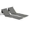 Outsunny Conjunto De 2 Esterillas De Playa Plegable Esteras Acolchadas Con Respaldo Reclinable Y Bolsa De Transporte Para Jardín Camping 142x51x40 Cm Gris -Jardín Muebles Ventas 253d7004e9ec079a53daa5ffd0af9def24463a8a d5b82eec41854b58a9dacb08f1497fa1