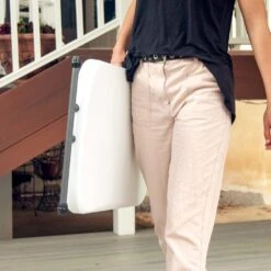 Mesa Auxiliar Plegable Ajustable En Altura LIFETIME 66 X 46 X 61-71 Cm -Jardín Muebles Ventas 26a0c6ca2ef0084e6bec0d4f110c5198780911a1 7691277b095841d19246bf32a5c0092a