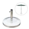 Outsunny Base Para Sombrilla De Jardín Acero Inoxidable Peso Neto 25kg Soporte Pie Para Parasol Apto Para Postes De Φ34mm/Φ38mm/Φ48mm Para Jardín Patio Color Plateado -Jardín Muebles Ventas 2828488241676841f395b2299a88c01e9160d18e 818d087716514eed9d800f46746184c8