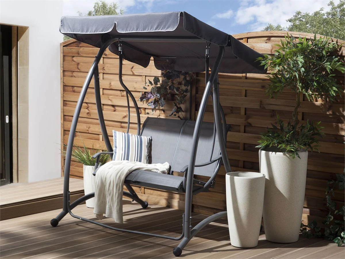 Columpio De Jardín Gris TESERO 3 Columpio De Jardín Gris TESERO