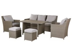 Conjunto De Jardín 5 Plazas De Ratán Beige/gris Pardo FONTI -Jardín Muebles Ventas 2afee0014f077afcf2e06a8967c7ea910f0a9ca3 f1588abe0b8d4ef49001858eda7922a5