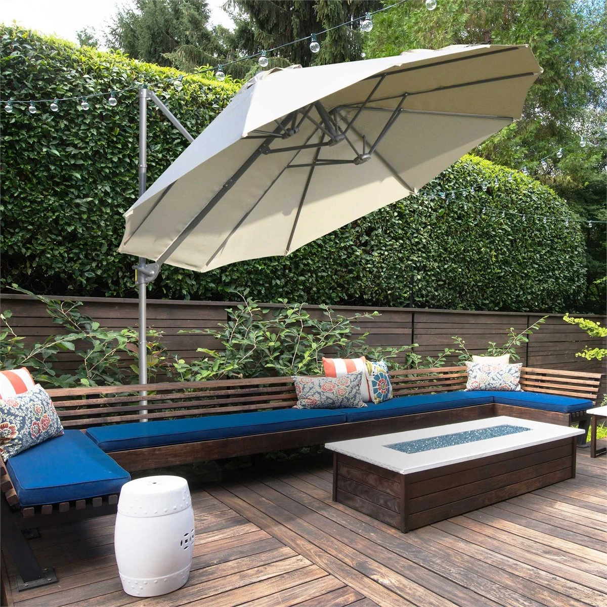 Outsunny Sombrilla Doble Parasol Grande Inclinable Para Jardín Con Manivela Abrir Y Cerrar Fácilmente 12 Varillas De Acero Ofrece Una Alta Estabilidad 270x440x250 Cm Marrón Y Negro 4 Outsunny Sombrilla Doble Parasol Grande Inclinable Para Jardín Con Manivela Abrir Y Cerrar Fácilmente 12 Varillas De Acero Ofrece Una Alta Estabilidad 270x440x250 Cm Marrón Y Negro - Imagen 2