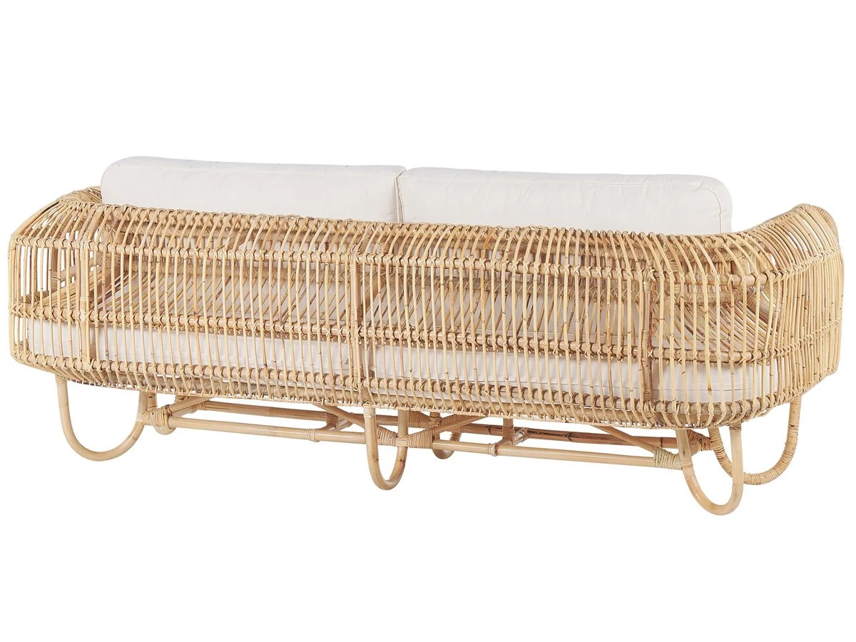 Sofá De Ratán Natural 2 Plazas DOLCEDO 7 Sofá De Ratán Natural 2 Plazas DOLCEDO - Imagen 5