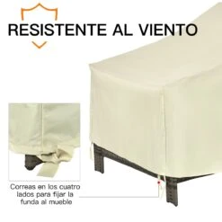 Outsunny Funda Protectora Para Sillas Cubierta De Muebles Sillón Impermeable Exterior Jardín Protección Contra Lluvia Y Sol 68x87x77cm 600D Tela Oxford -Jardín Muebles Ventas 2c68f5e8c4b0f0a3a2a5a5acc0bf5064b8345b5a 70b4d32416b145169993781aa1a189ca