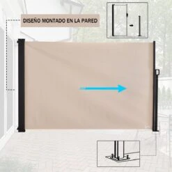 Outsunny Toldo Lateral Retráctil Exterior 350x180cm Pantalla De Privacidad Contra Sol Viento Visión Para Jardín Patio Balcón Tejado Hecho De Aluminio Poliéster Montar Utilizar Fácil Beige 14 Outsunny Toldo Lateral Retráctil Exterior 350x180cm Pantalla De Privacidad Contra Sol Viento Visión Para Jardín Patio Balcón Tejado Hecho De Aluminio Poliéster Montar Utilizar Fácil Beige -Jardín Muebles Ventas 2c8c1c6a155b59e3ff1b9bcf48ecaf322f2e6593 f800a3e9df87434f8c58faed8cdf98cd