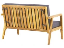 Conjunto De Jardín 4 Plazas Con Mesa De Madera De Acacia Clara/gris Oscuro PALLANO -Jardín Muebles Ventas 2e9b516d43de0cf0aa4856f5f83319aa0cd9d915 ace1ac9d377b41dda2003a9f353f7525