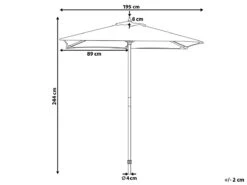 Sombrilla De Jardín Azul Marino 144 X 195 Cm FLAMENCO -Jardín Muebles Ventas 30486a5ab1dfa3821cf0c770977b1d0d8a58ea1e 6d32882742c045459a98d2d7f250357c