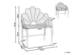 Silla De Jardín De Metal Negro LIGURIA -Jardín Muebles Ventas 31b2c6ebb15e1cec9d98b81e12d701f2da04cd7f 11595924558b4cf98b450e7d99a3f8bc
