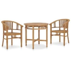 Conjunto De Comedor De Jardín 3 Piezas Madera Maciza De Teca VidaXL -Jardín Muebles Ventas 33aa2226b3e74408d4a86f935a892b12f42cdb91 b8ff632a91654488b6936275b7e28164