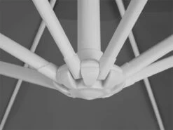 Sombrilla Voladiza De Poliéster Gris Oscuro/blanco 300 Cm SAVONA -Jardín Muebles Ventas 35e8cfa5e934fdde7067af863544ae090ed5292a 7006d088258d46f2a6c912313bfd006a