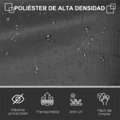 Outsunny Toldo Lateral Retráctil 300x160 Cm Pantalla Enrollable Mampara De Privacidad Y Protección Solar Para Jardín Balcón Terraza Gris 17 Outsunny Toldo Lateral Retráctil 300x160 Cm Pantalla Enrollable Mampara De Privacidad Y Protección Solar Para Jardín Balcón Terraza Gris -Jardín Muebles Ventas 3746cf5824edb9192c510bd01e5fcf66b6604f3d 9f5b28f1128a44bbb5102334e55514fe