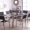Conjunto De Comedor 6 Plazas De Metal/granito Negro/plateado GROSSETO -Jardín Muebles Ventas 37b12ee1d24912563770d344fce370cb0d1e2fb8 277f215176d44f958e498482194681da