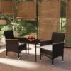 Juego De Comedor Para Jardín De 3 Piezas Con Cojines Negro VidaXL -Jardín Muebles Ventas 37de3f428fd9e28743d00ad36e5b62597cb70290 042c8192757d4ff8aa654795b65c27a1