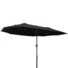 Outsunny Sombrilla Doble Parasol Grande 4.6x2.7m Sombrilla Jardín Patio Con Manivela Manual Resistente Al Agua Y Protección Solar UV Para Terraza Playa Piscina Negro -Jardín Muebles Ventas 38ab3abb3b69348dfde0c2479a541a88a7fd31bc bfe6428ce76447dcb7935228ec787671