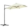 Outsunny Sombrilla De Jardín Ø256x245 Cm Parasol Excéntrico Rotación De 360° Con Apertura Manual Y Base Cruzada Para Patio Terraza Exterior Beige -Jardín Muebles Ventas 38e6700c84a11f17a7e44bbc36656fe0ec5fe555 c4ef2785d7ce462996d5ce4d8729b67d