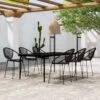 Juego De Comedor De Jardín 7 Piezas Negro VidaXL -Jardín Muebles Ventas 39211ba704cad1d8d1a64990e102da0d71e491ea 8d038e6a1e294a598d31a5806ed1e518