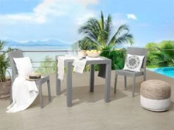 Mesa De Jardín Gris Claro 80 X 80 Cm FOSSANO -Jardín Muebles Ventas 3a5dd45ef2791ef27a61ef7fb2cc5673ee128a1f 87a769c06f374b779cbf2631233bb34c