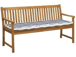 Banco De Jardín De Madera Con Cojín Azul Marino/blanco 160 Cm VIVARA -Jardín Muebles Ventas 3b2bbfcff43490598380df2fea11867eb211e118 ce48ecbea8e34ea6910ee3f38d6e70aa