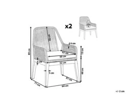 Conjunto De 2 Sillas De Jardín Negro/madera Clara/gris Claro OLBIA 16 Conjunto De 2 Sillas De Jardín Negro/madera Clara/gris Claro OLBIA -Jardín Muebles Ventas 3cbb29a86aeebad6fd7b4dfbbc554dac35ebd0fb ba17caca7459438e8e202cb9be864769